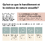 Respect at work what is sexual harassment French infographic thumbnail